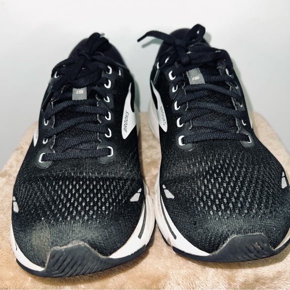 Brooks Ghost 15 Running Athletic Sneakers Shoes US 10 M Black Silver/Gray main image 7